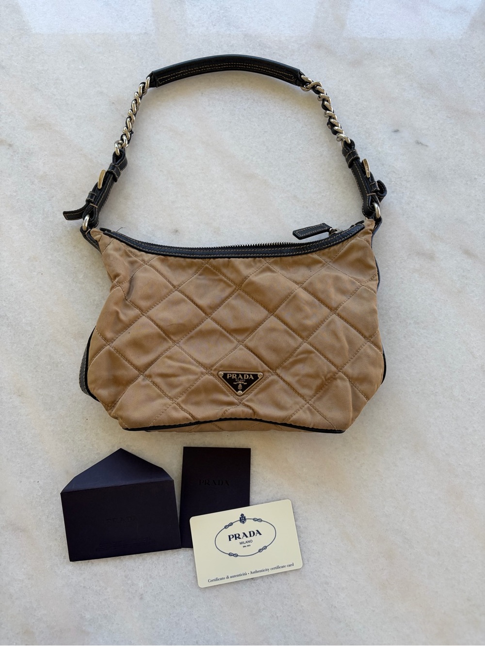 Prada Quilted Nylon Clutch